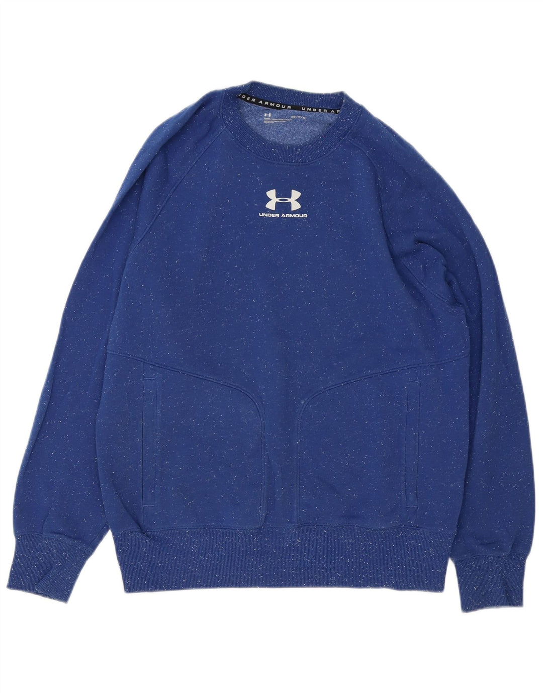 Under Armour Sweatshirt Jumper Homme Bleu Moyen Moucheté Coton