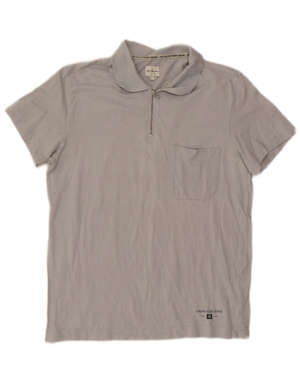 Calvin Klein Jeans Polo Homme Grand Gris