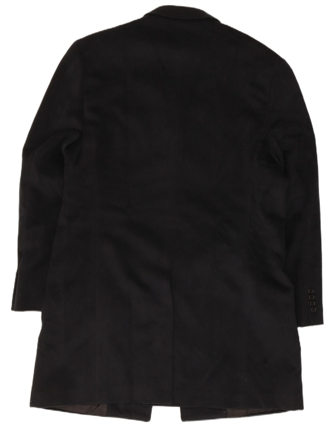 vintage Homme Pardessus IT 54 2XL Laine Noire