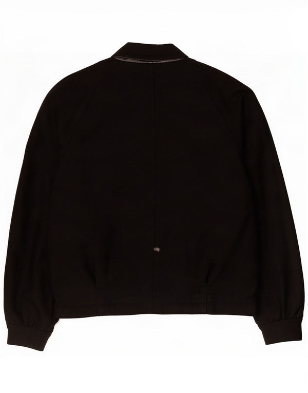 Blouson aviateur Pancaldi pour homme IT 50 en laine à fines rayures noires