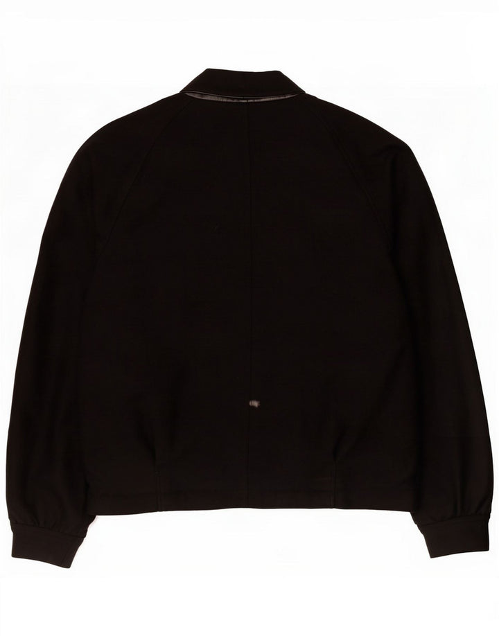 Blouson aviateur Pancaldi pour homme IT 50 en laine à fines rayures noires