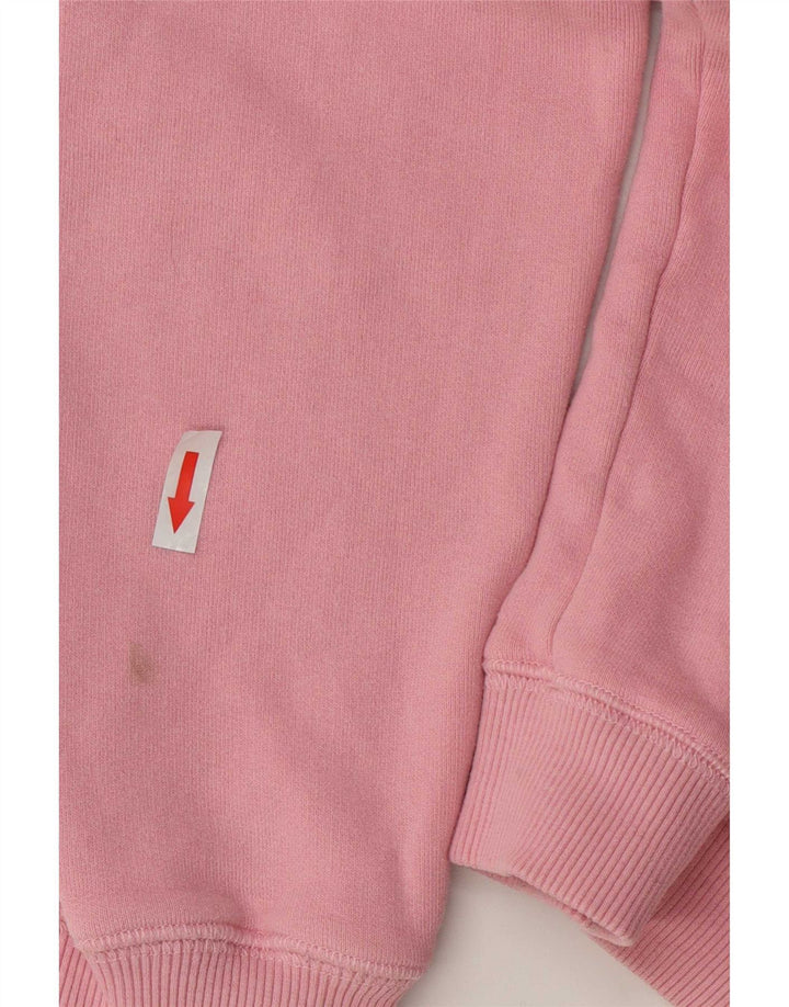 Jack Wills Sweat-shirt surdimensionné pour femme UK 8 Petit coton rose