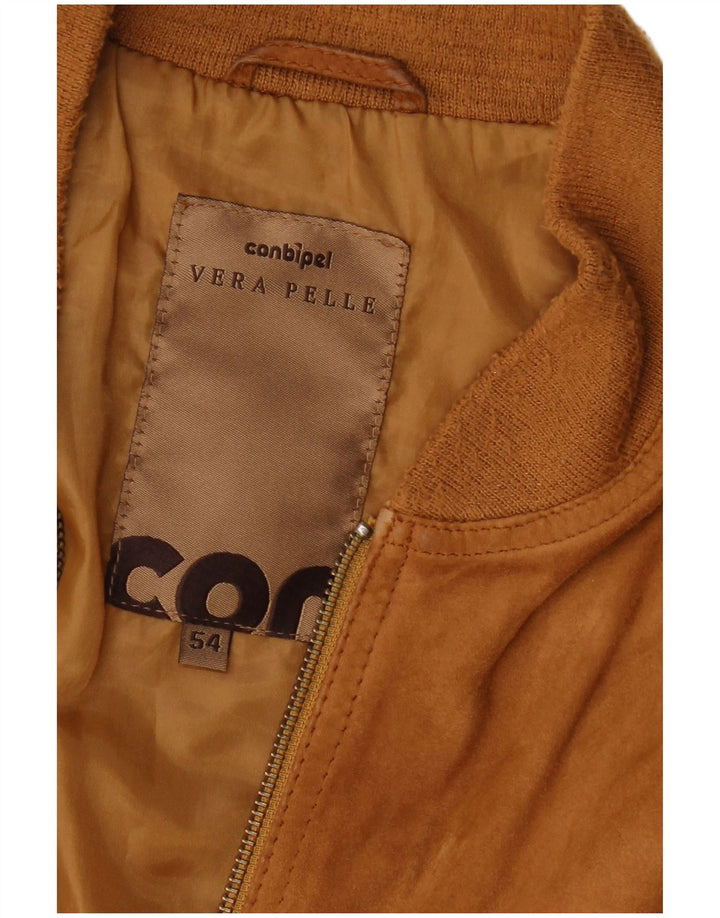 Conbipel Blouson Bomber En Daim Homme IT 54 XL Cuir Marron