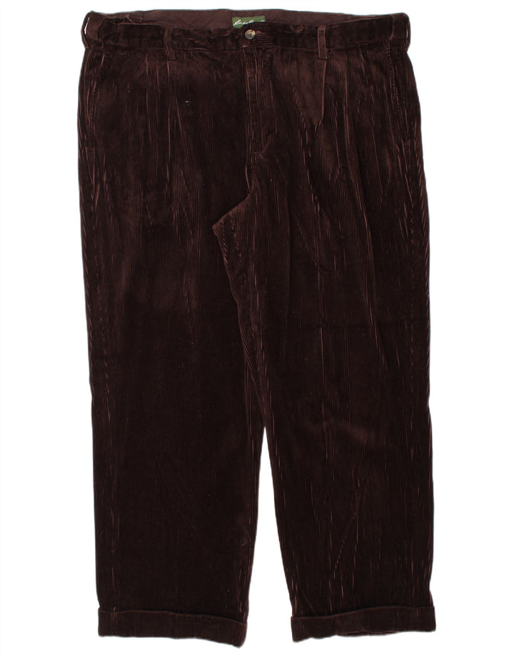 EDDIE BAUER Pantalon en velours côtelé pour homme W44 L30 Coton marron