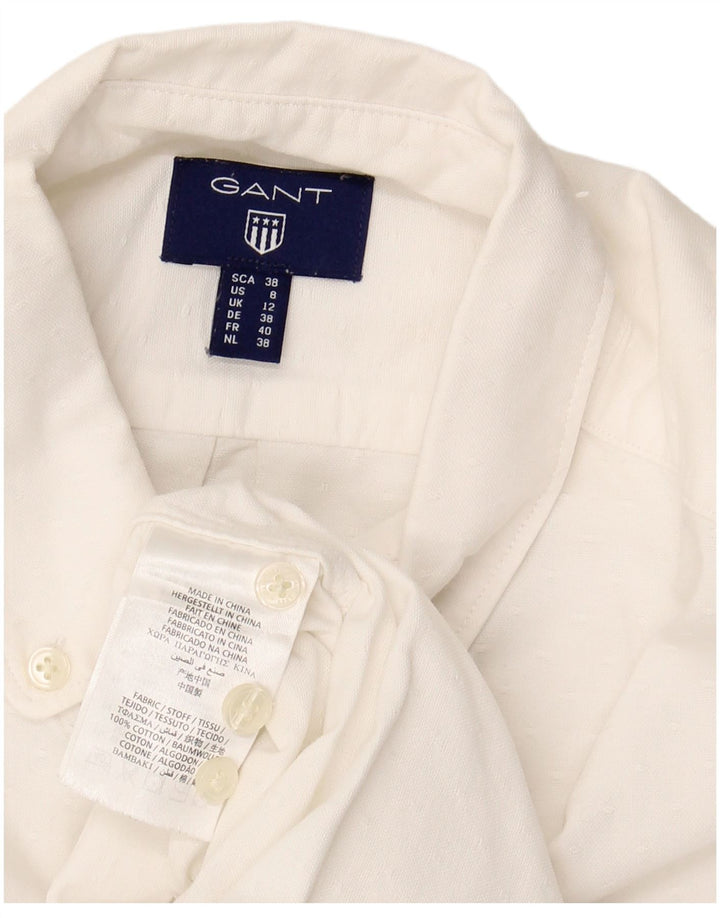 GANT Chemise Femme UK 12 Coton Blanc Moyen