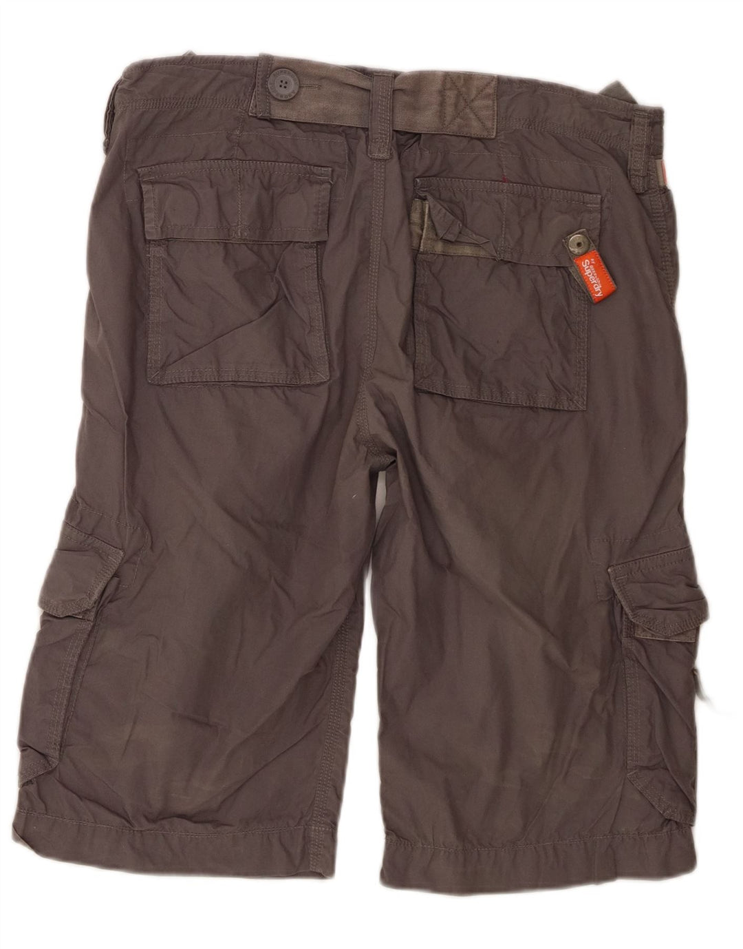 Superdry Short cargo pour homme Large W36 Gris Coton