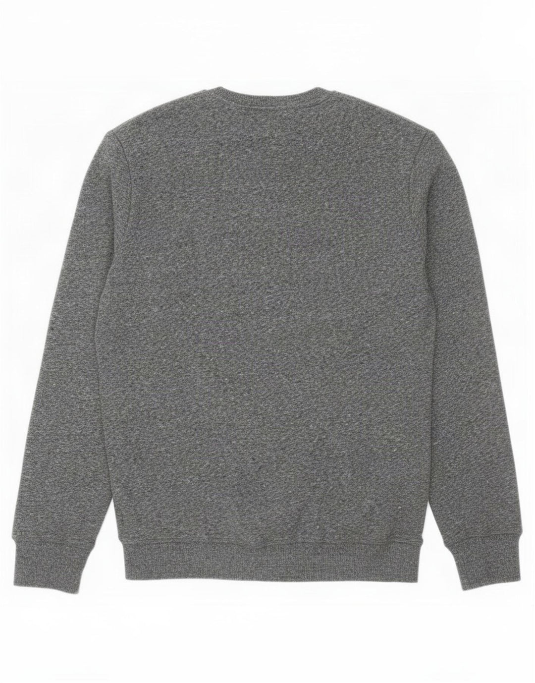 Superdry Homme Sweatshirt Jumper Large Gris Moucheté Coton