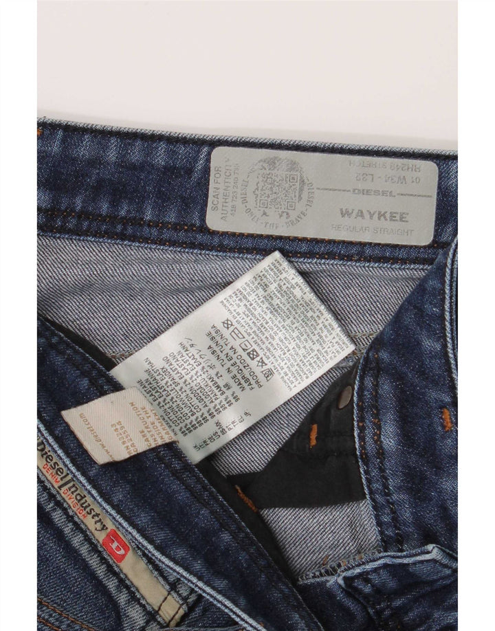 Diesel Jean Waykee Regular Droit W34 L28 Homme Bleu Coton