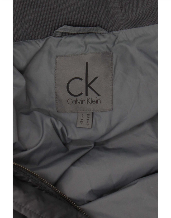 Calvin Klein Manteau rembourré pour femme UK 8 Small Gris