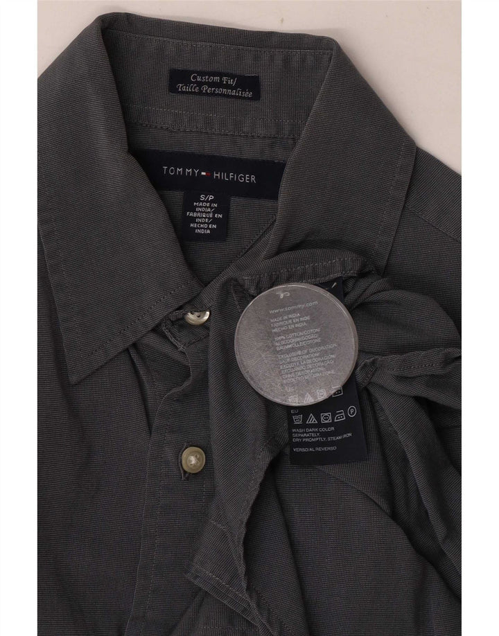 Tommy Hilfiger Chemise sur mesure pour homme Petit coton bleu marine