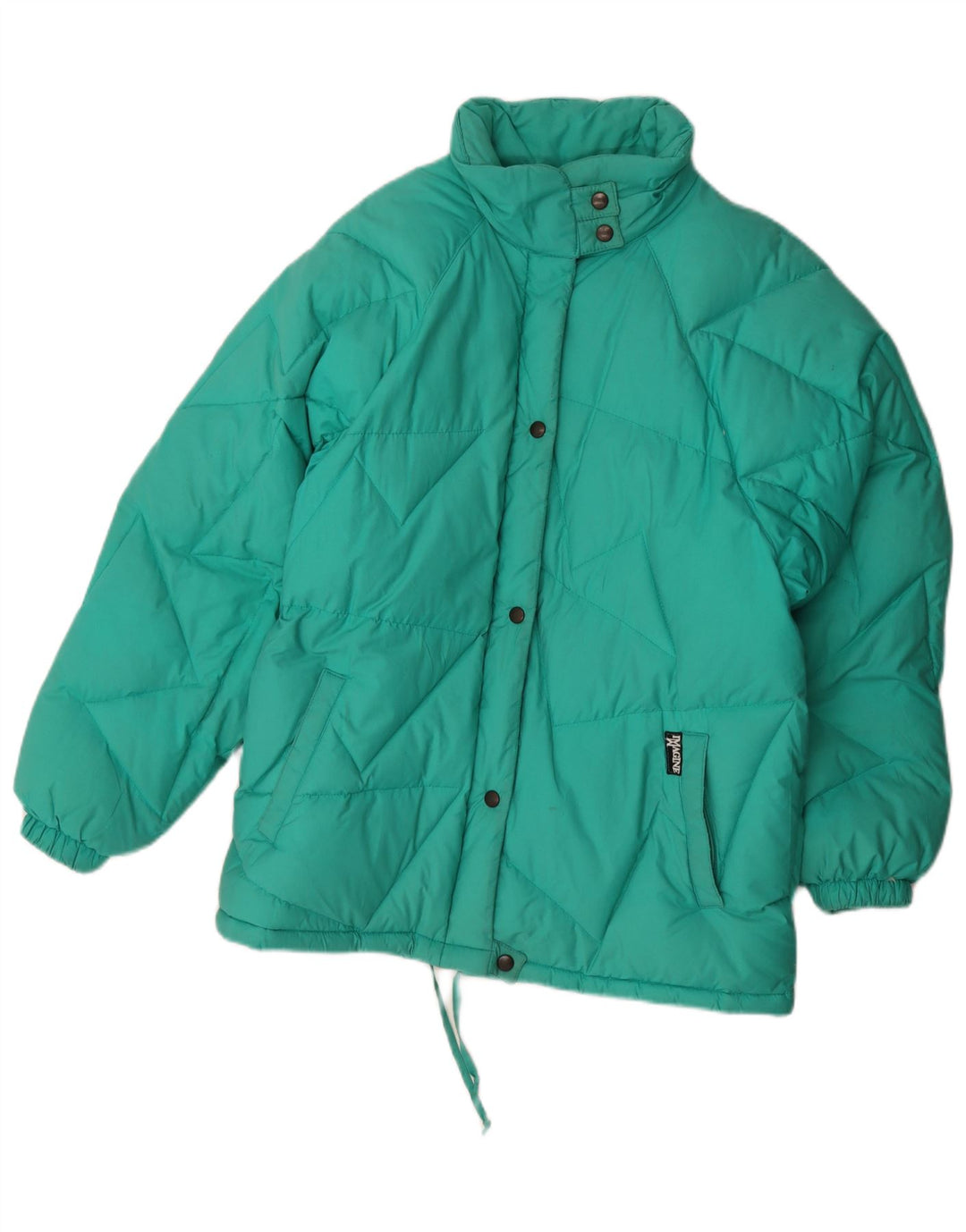 veste rembourrée surdimensionnée femme vintage IT 46 Grand Polyamide Vert