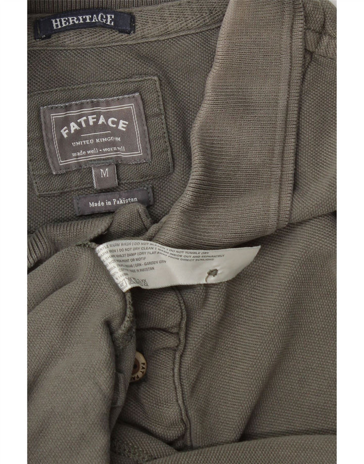 Fat Face Polo Heritage Homme Gris Moyen Coton