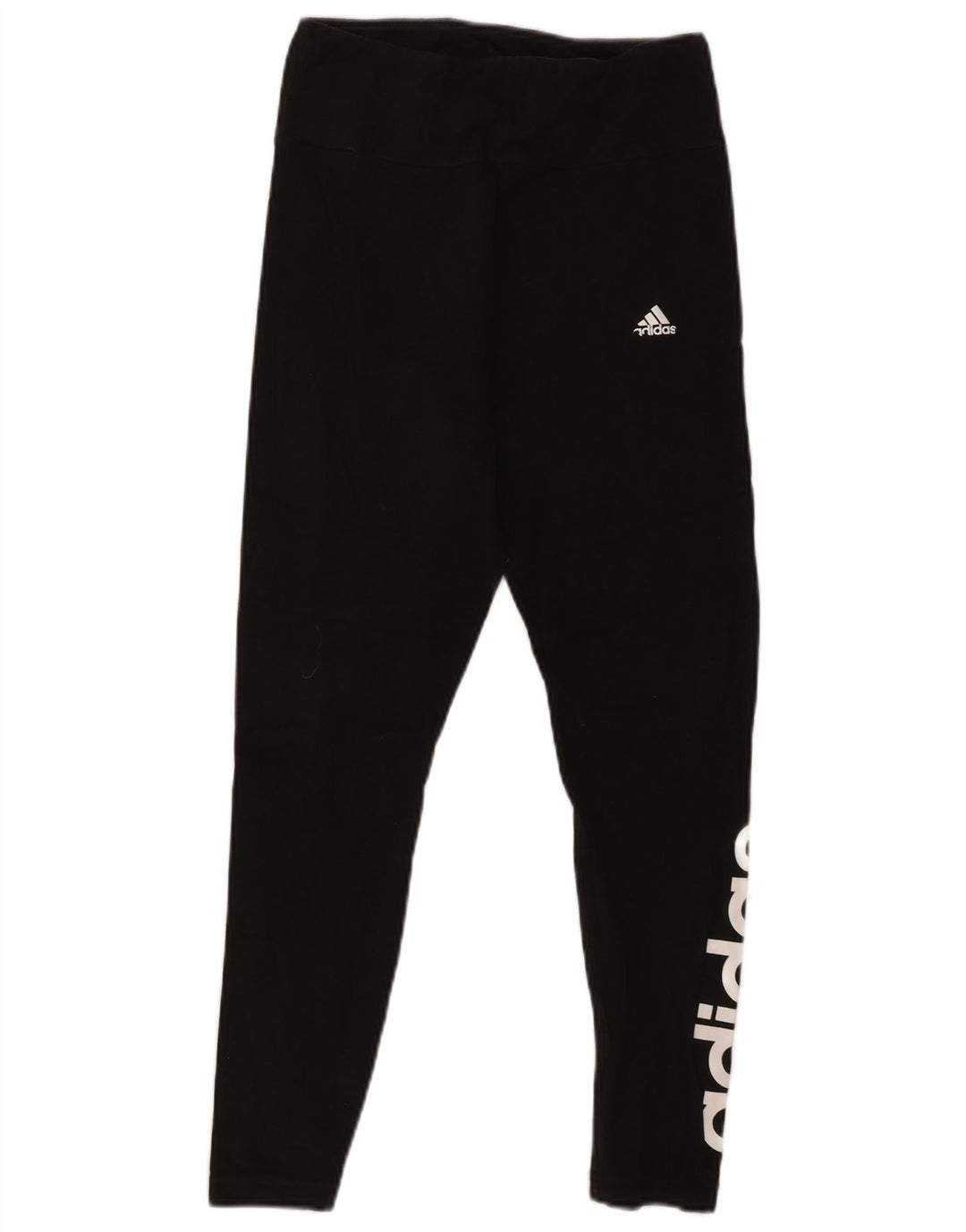 ADIDAS Womens Graphic Leggings UK 12/14 Medium Black