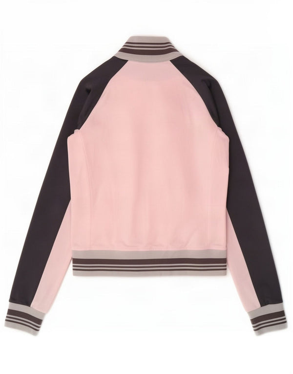 Champion Veste de survêtement graphique pour femme UK 12 Rose moyen Colourblock