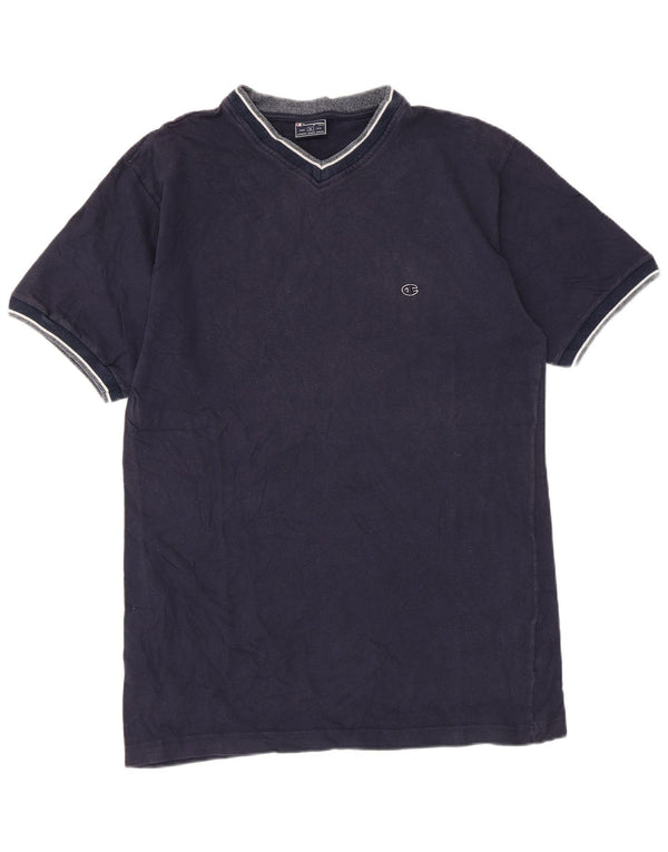 Champion T-Shirt Homme Top XL Bleu Marine Coton