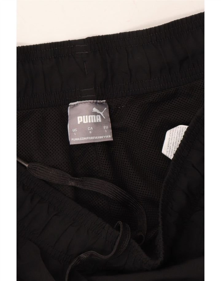 PUMA Womens Tracksuit Trousers Joggers UK 16 Large  Black Polyester Vintage Puma and Second-Hand Puma from Messina Hembry 