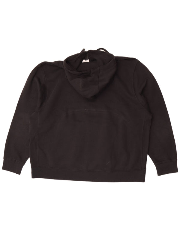 Nike Pull à capuche zippé pour homme 2XL en coton noir