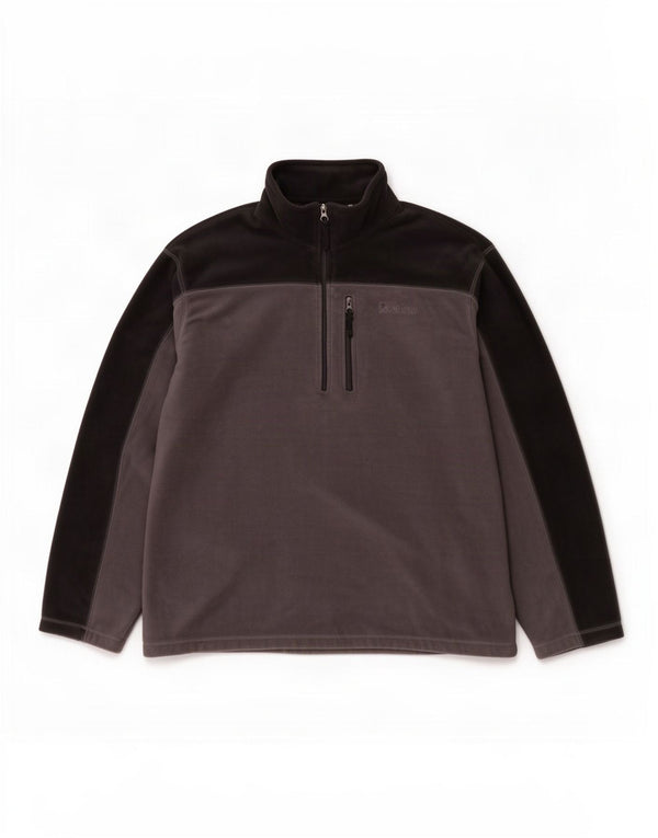 Mountain Warehouse Pull polaire à col zippé pour homme 3XL Gris Colorblock