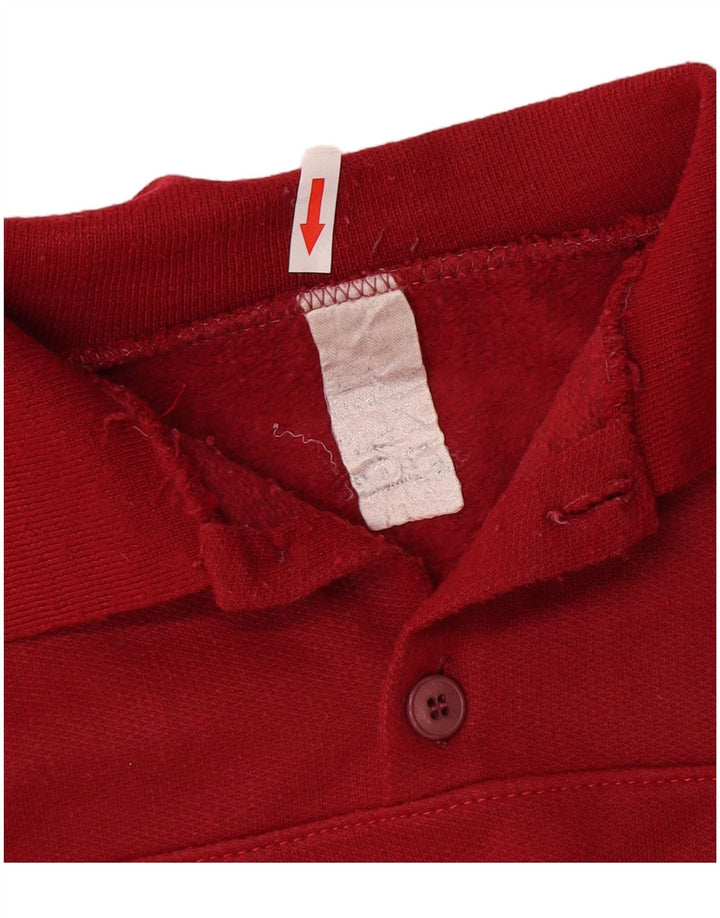 vintage Mens Polo Neck Sweatshirt Jumper Grand Rouge