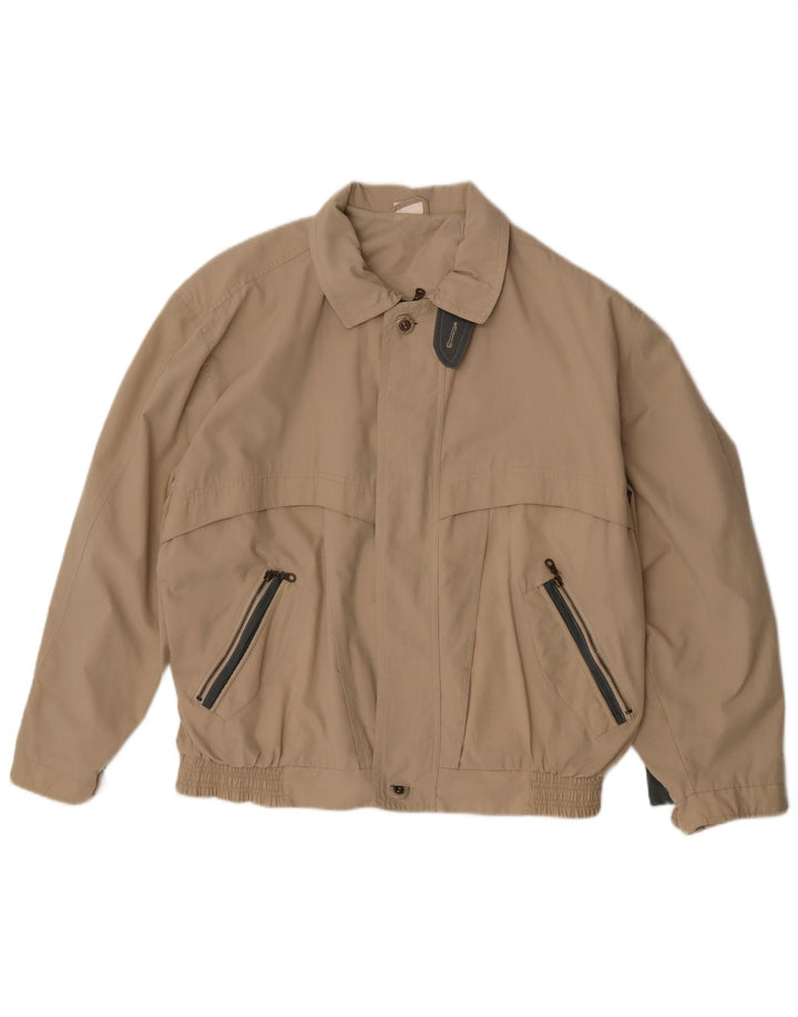 Veste Bomber Homme Vintage UK 42 XL Kaki Polyester