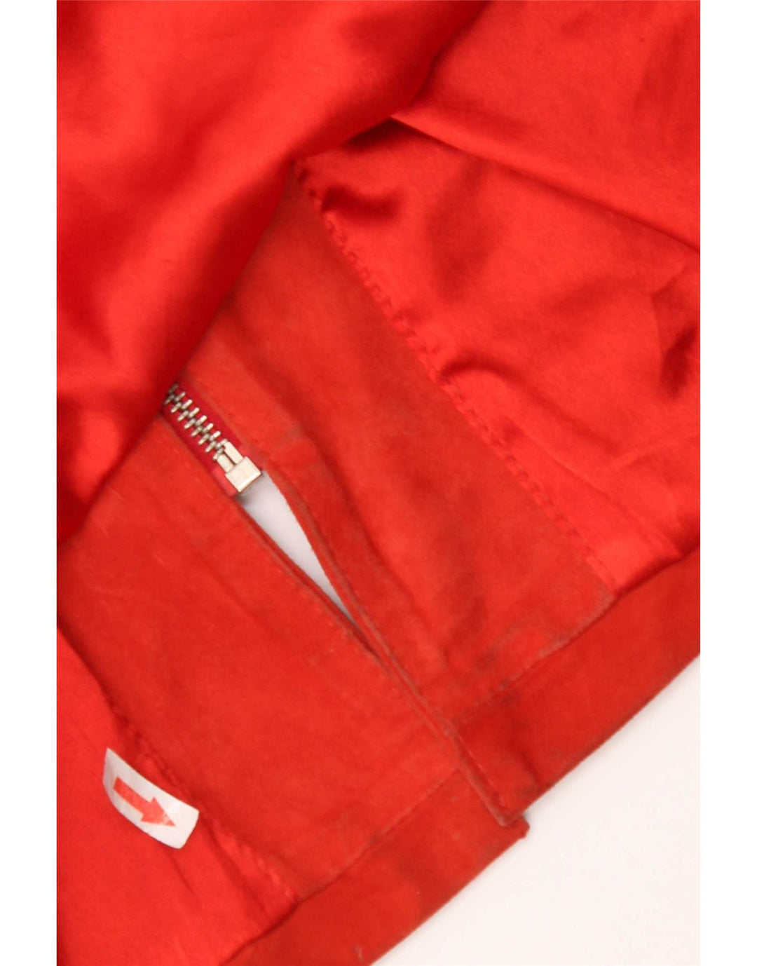 veste en daim femme vintage UK 14 cuir orange moyen