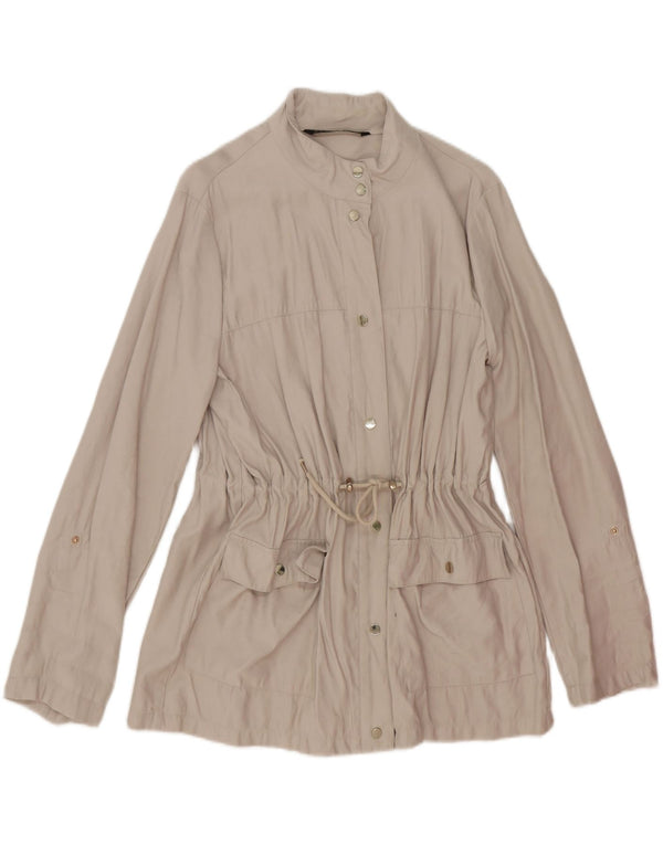 Zara Veste Utilitaire Femme UK 18 XL Beige Viscose