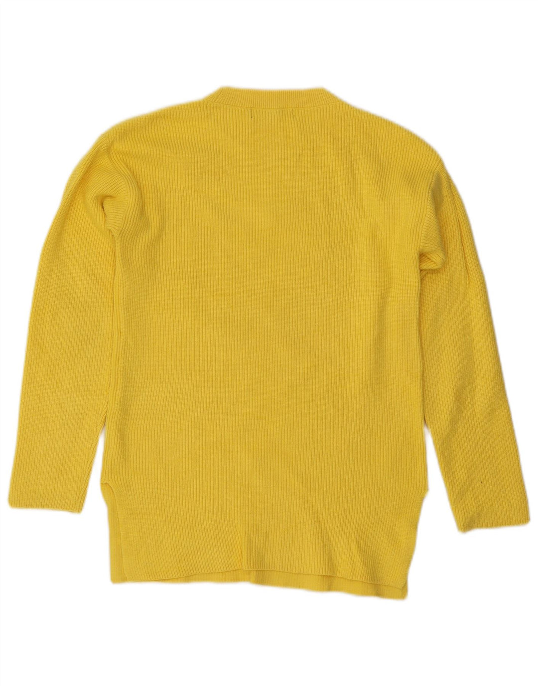 Marks & Spencer Pull à col rond pour femme UK 10 Petit Jaune