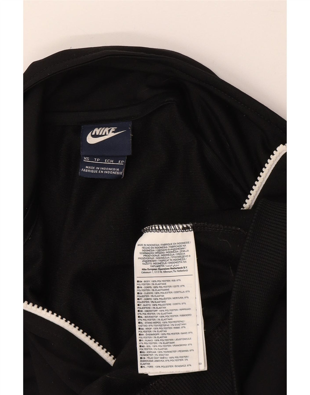 Nike Veste de survêtement pour homme XS Noir Colorblock Polyester