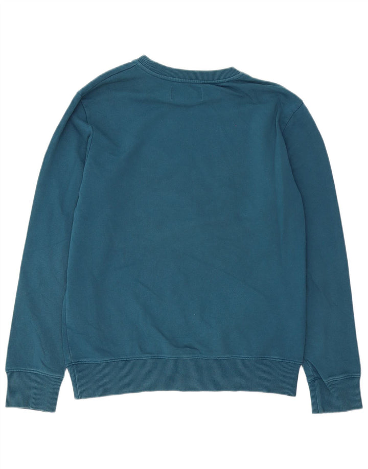 Calvin Klein Jeans Sweat-Shirt Graphique Homme Bleu Moyen Coton