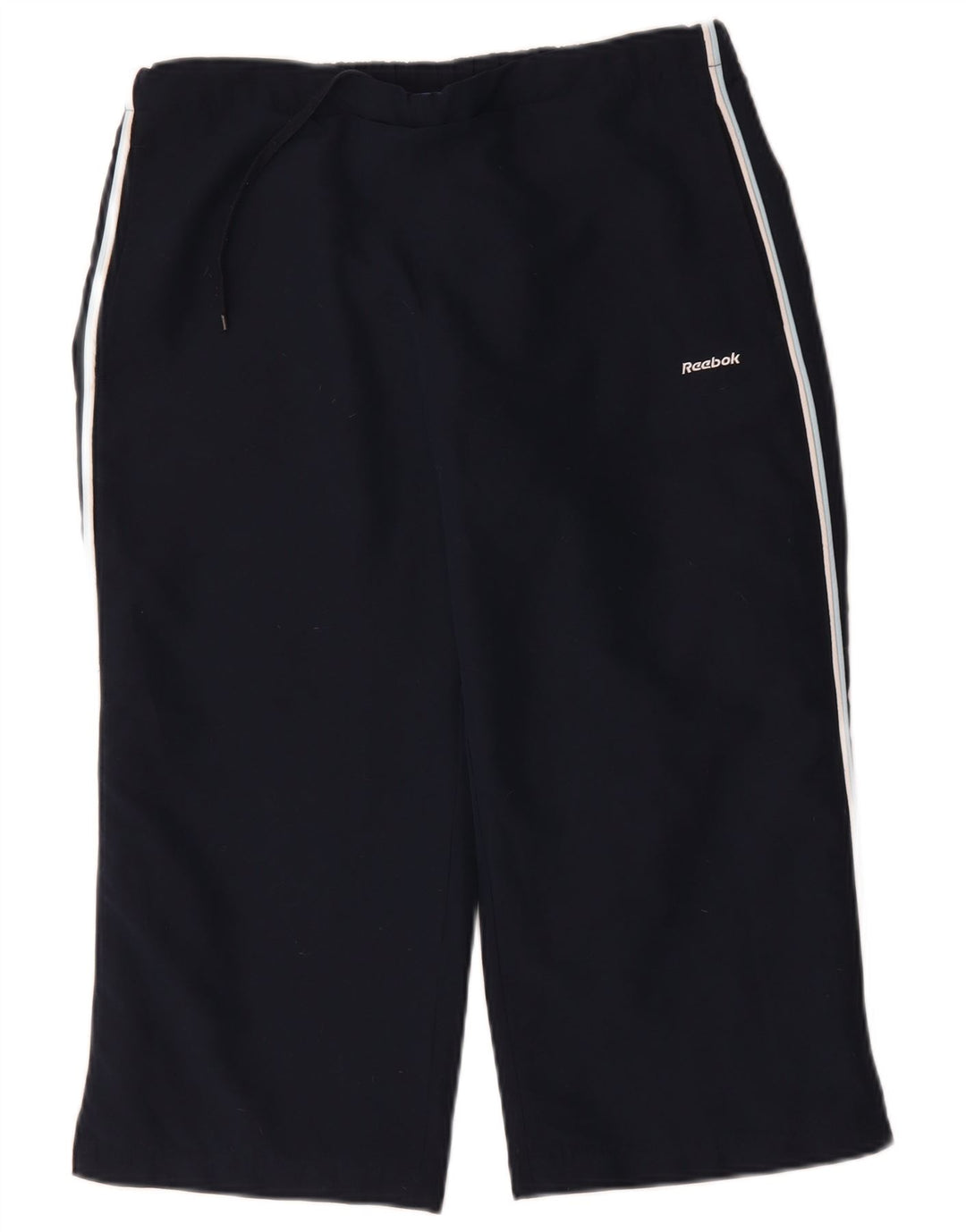 Reebok Pantalon de Survêtement Capri Femme UK 12 Bleu Marine Moyen Polyester