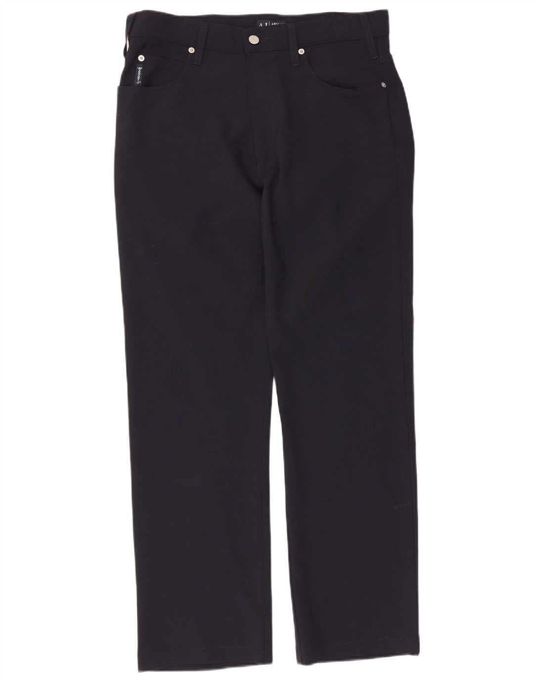Armani Pantalon décontracté droit pour homme W32 L29 Bleu marine Polyester