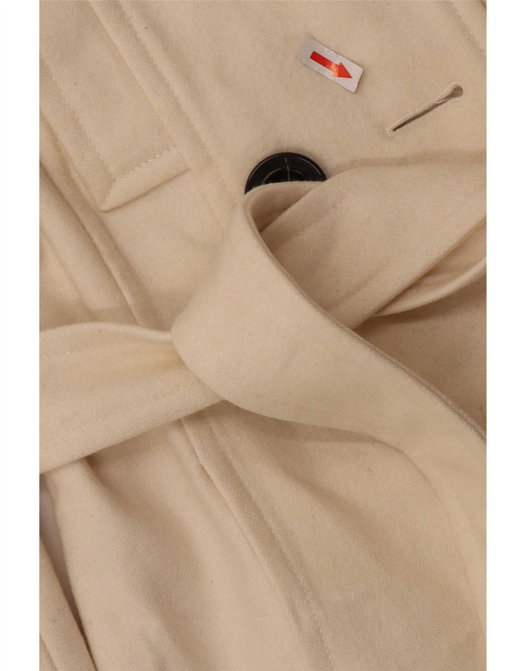 Zara Femme Caban UK 12 Medium Off White Laine