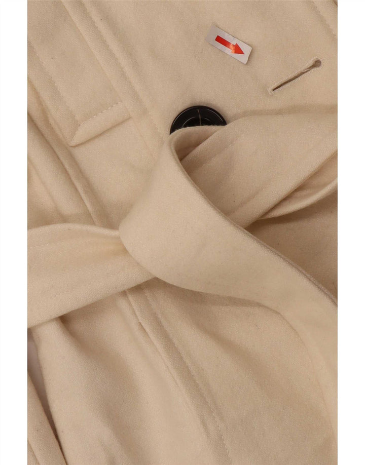 Zara Femme Caban UK 12 Medium Off White Laine