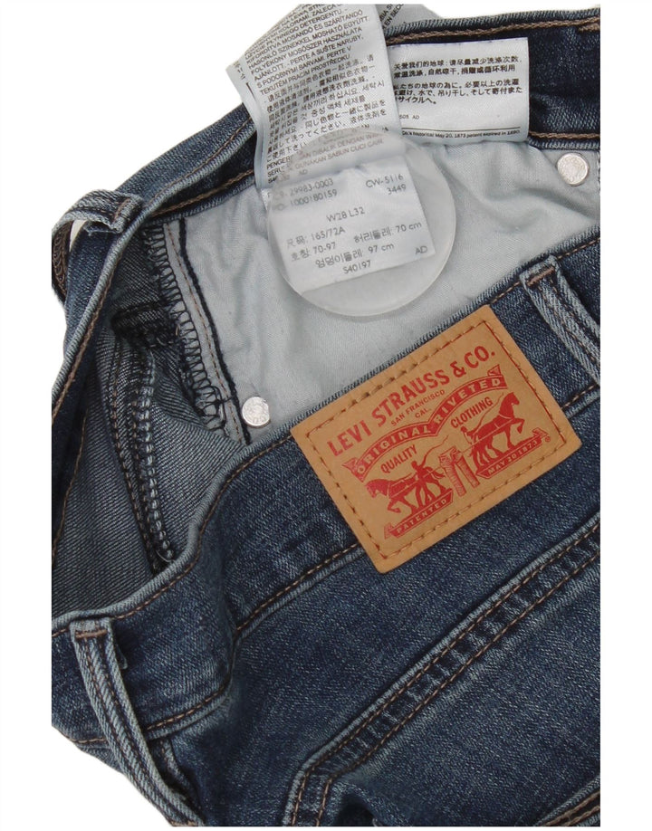 Levi's Jean Slim Amincissant W28 L28 Femme Bleu Marine Coton
