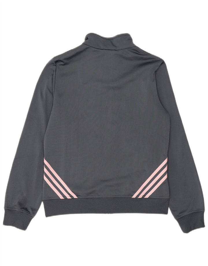 Adidas Veste de survêtement pour femme UK 16 Large Bleu marine Colourblock