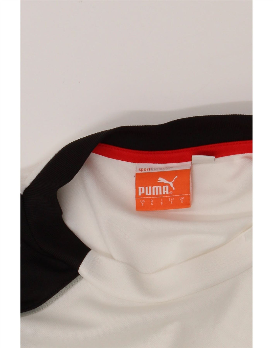 Puma T-Shirt Graphique Homme Small Blanc Colourblock
