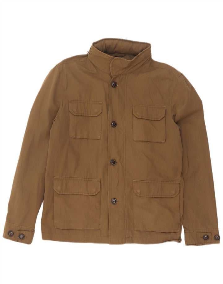 Zara Veste utilitaire pour homme UK 36 Petit Kaki Polyester
