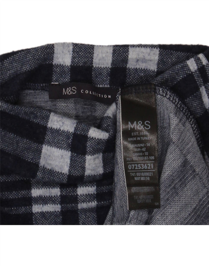 Marks & Spencer Pull col roulé pour femme UK 14 Large Bleu marine
