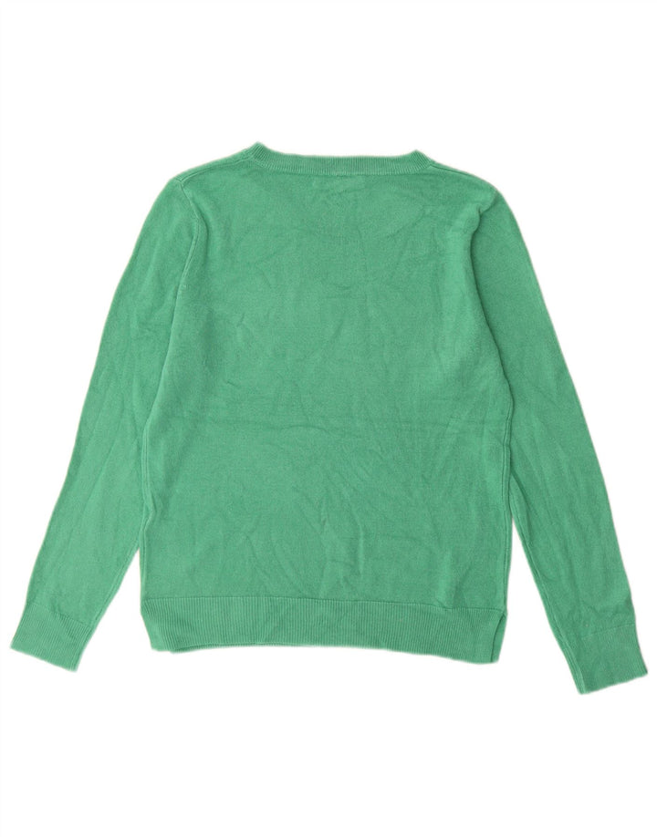 Marks & Spencer Pull ras du cou pour femme UK 10 Small Turquoise