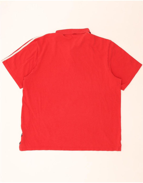 ADIDAS Polo Homme 2XL Rouge Coton