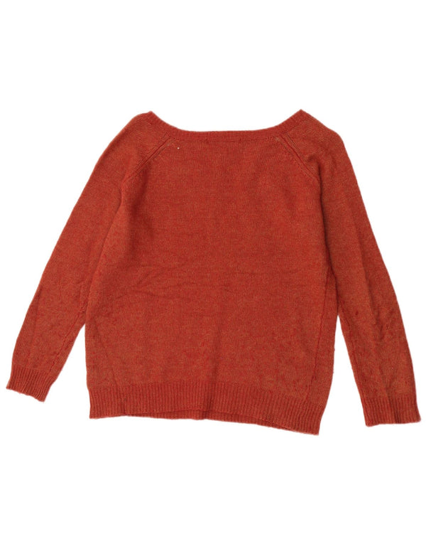 Marks & Spencer Pull col bateau pour femme UK 18 XL Marron Polyamide