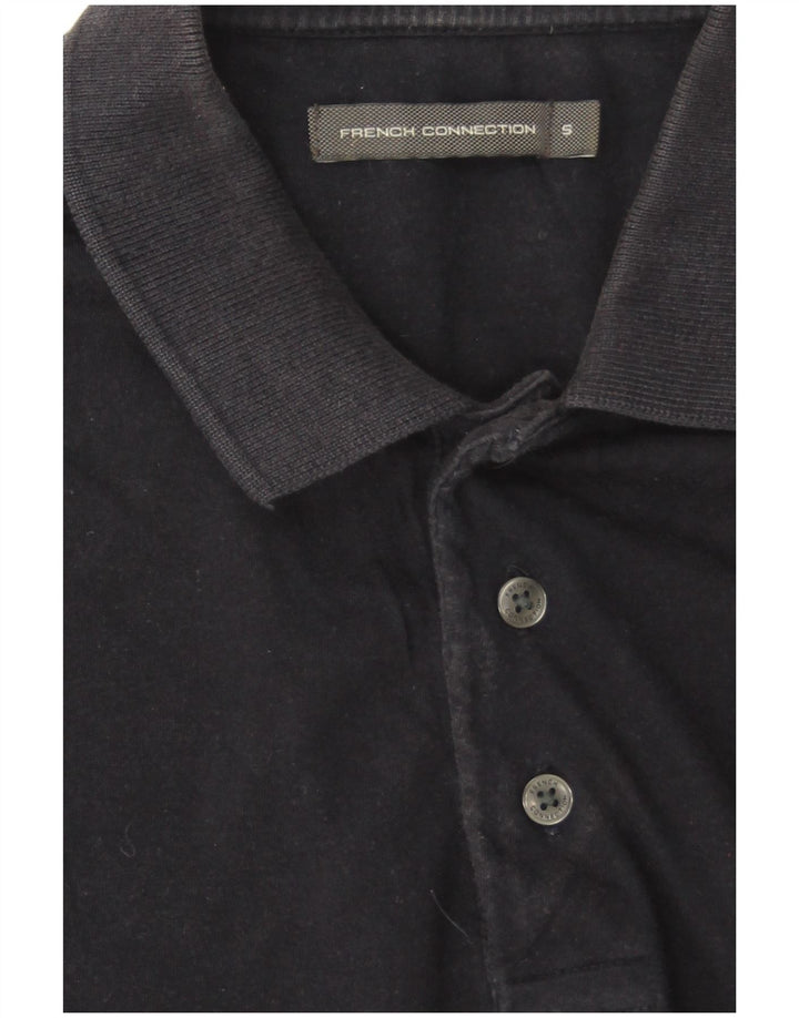 French Connection Polo Homme Petit Bleu Marine Coton