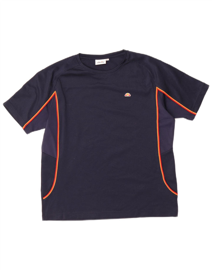 ELLESSE T-Shirt Garçon 13-14 ans Bleu Marine Polyester