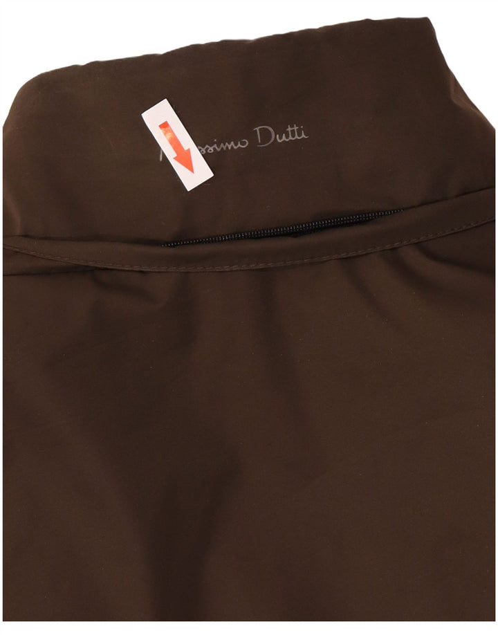 Massimo Dutti Veste matelassée pour homme UK 42 XL Marron Polyester