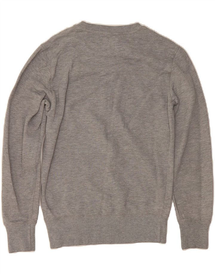 CHAMPION Womens Graphic Sweatshirt Jumper UK 14 Medium Grey Cotton Vintage Champion and Second-Hand Champion from Messina Hembry 