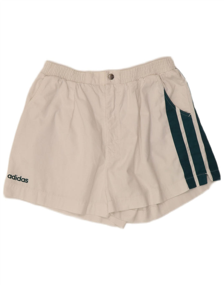Adidas Short Chino Homme W38 XL Blanc Colorblock Polyester