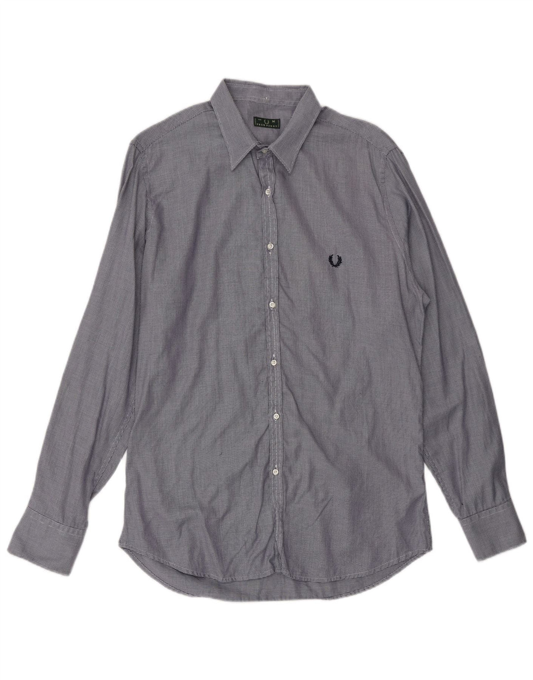 FRED PERRY Chemise Homme Bleu Moyen En Coton À Fines Rayures