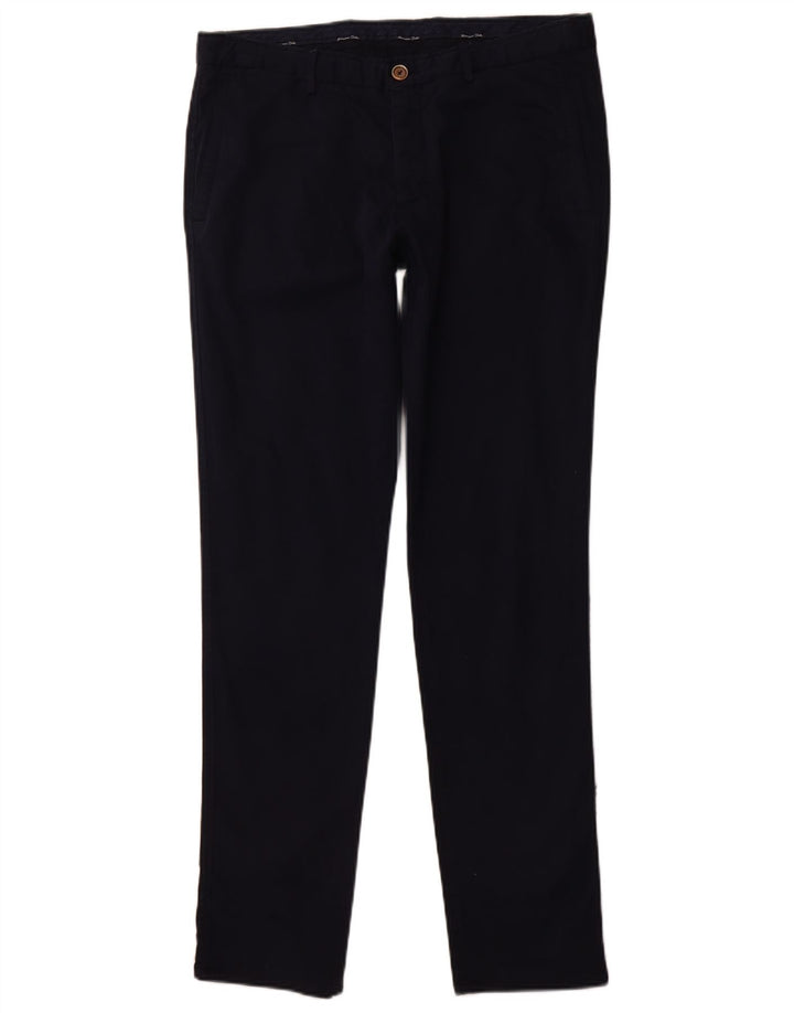 MASSIMO DUTTI Pantalon Chino Homme EU 42 Large W32 L32 Bleu Marine