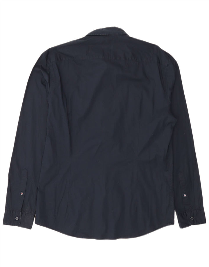 Esprit Chemise Slim Fit Homme Bleu Marine Large Coton