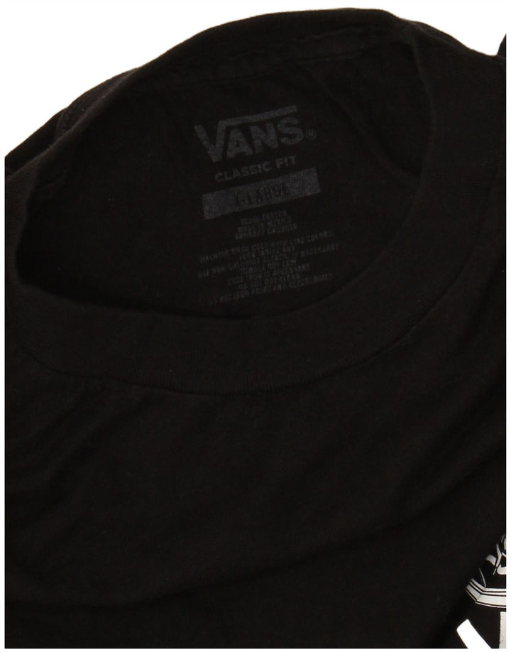 VANS T-shirt graphique coupe classique pour homme XL en coton noir